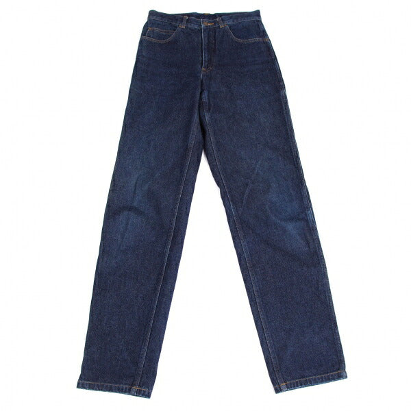 COMME des GARCONS HOMME Logo Leather Jeans Indigo Size S