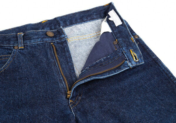 COMME des GARCONS HOMME Logo Leather Jeans Indigo Size S