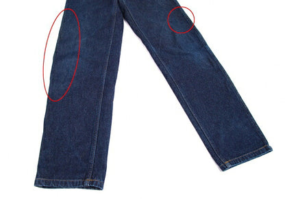 COMME des GARCONS HOMME Logo Leather Jeans Indigo Size S