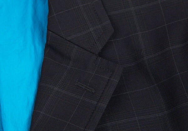 COMME des GARCONS HOMME Dyed Wool Check Jacket Navy Size XS