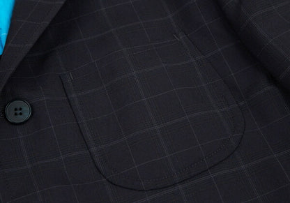 COMME des GARCONS HOMME Dyed Wool Check Jacket Navy Size XS