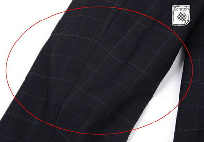 COMME des GARCONS HOMME Dyed Wool Check Jacket Navy Size XS