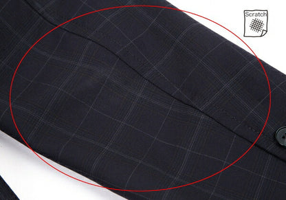 COMME des GARCONS HOMME Dyed Wool Check Jacket Navy Size XS