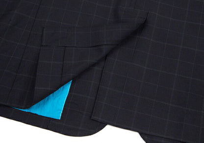 COMME des GARCONS HOMME Dyed Wool Check Jacket Navy Size XS