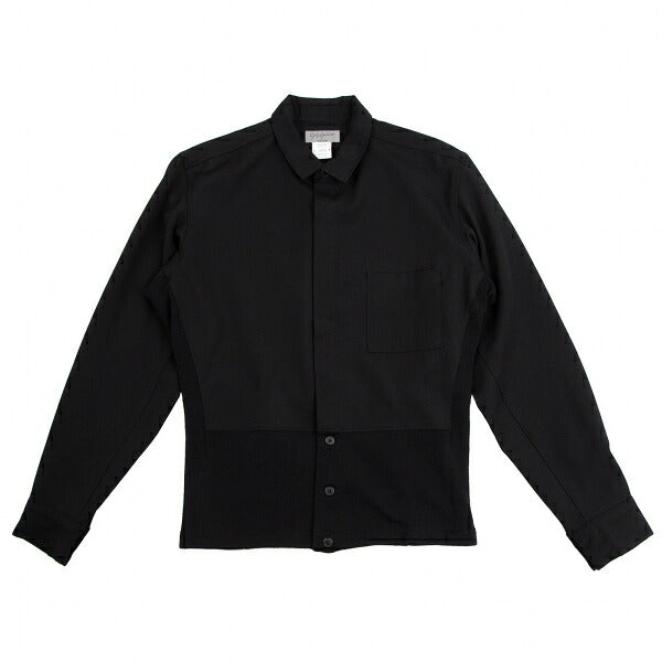 Yohji Yamamoto POUR HOMME Wool Gabardine Knit Black Size M