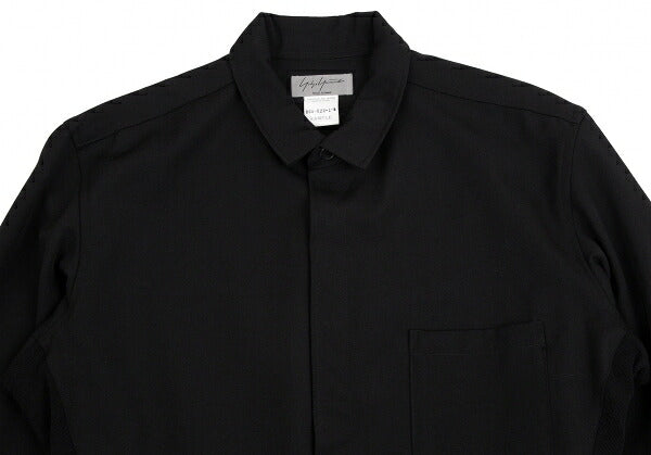 Yohji Yamamoto POUR HOMME Wool Gabardine Knit Black Size M