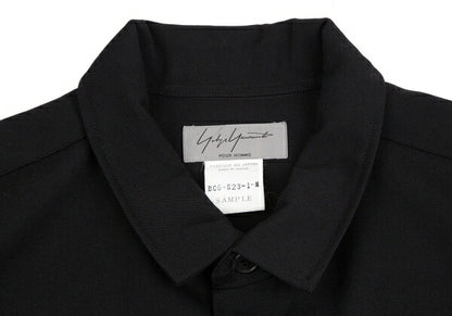Yohji Yamamoto POUR HOMME Wool Gabardine Knit Black Size M