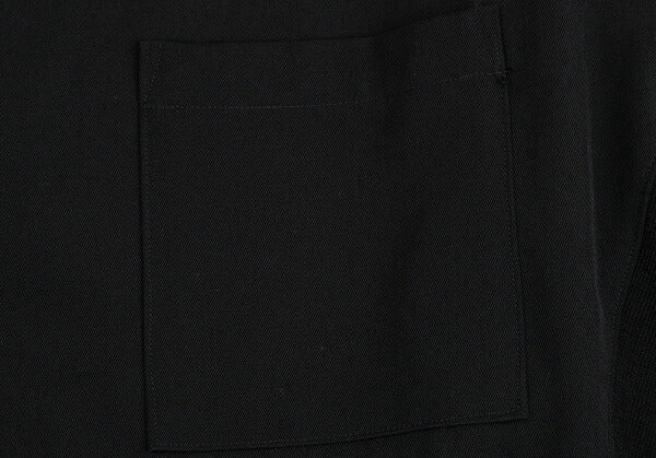 Yohji Yamamoto POUR HOMME Wool Gabardine Knit Black Size M