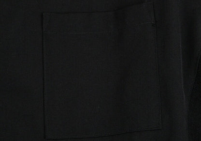 Yohji Yamamoto POUR HOMME Wool Gabardine Knit Black Size M
