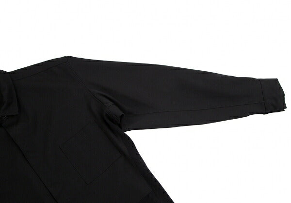 Yohji Yamamoto POUR HOMME Wool Gabardine Knit Black Size M