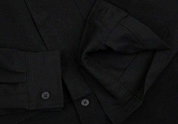 Yohji Yamamoto POUR HOMME Wool Gabardine Knit Black Size M