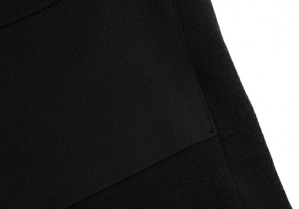 Yohji Yamamoto POUR HOMME Wool Gabardine Knit Black Size M