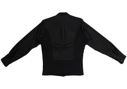 Yohji Yamamoto POUR HOMME Wool Gabardine Knit Black Size M