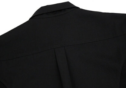 Yohji Yamamoto POUR HOMME Wool Gabardine Knit Black Size M
