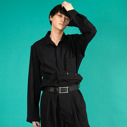 Yohji Yamamoto POUR HOMME Wool Gabardine Knit Black Size M
