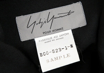 Yohji Yamamoto POUR HOMME Wool Gabardine Knit Black Size M