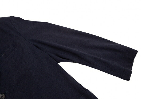 Yohji Yamamoto POUR HOMME Shirred Double Jacket Blue Size M