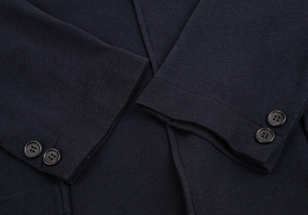 Yohji Yamamoto POUR HOMME Shirred Double Jacket Blue Size M