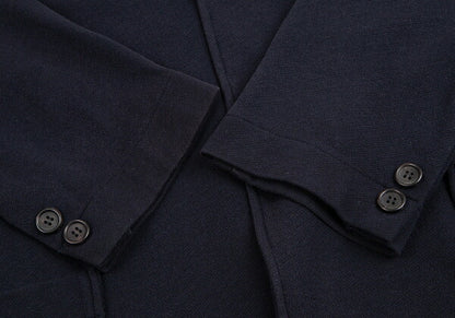 Yohji Yamamoto POUR HOMME Shirred Double Jacket Blue Size M