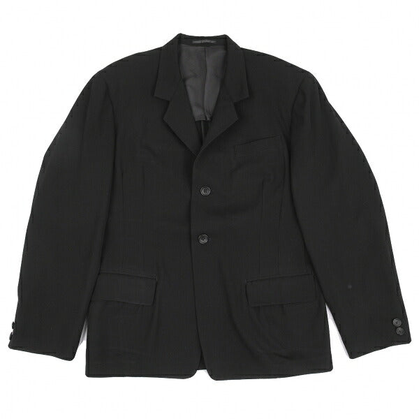 Yohji Yamamoto POUR HOMME Wool Gabardine Jacket Black Size M