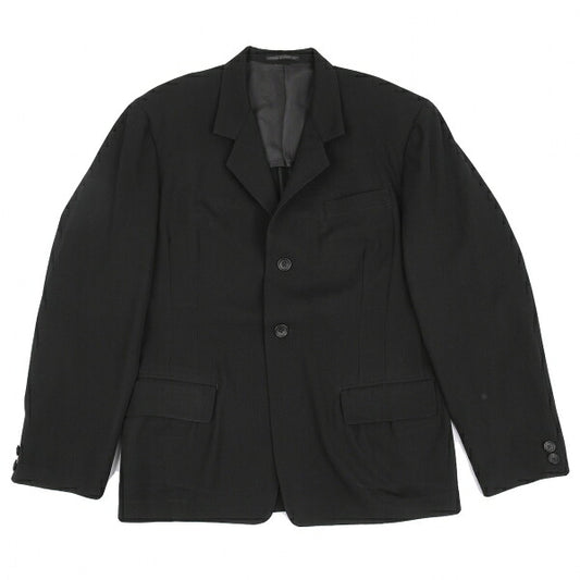 Yohji Yamamoto POUR HOMME Wool Gabardine Jacket Black Size M