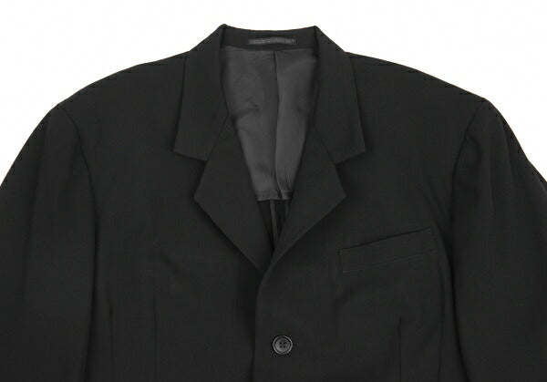 Yohji Yamamoto POUR HOMME Wool Gabardine Jacket Black Size M