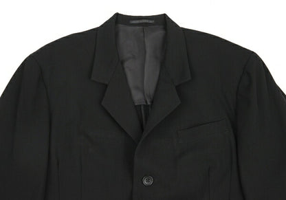 Yohji Yamamoto POUR HOMME Wool Gabardine Jacket Black Size M