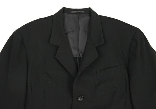 Yohji Yamamoto POUR HOMME Wool Gabardine Jacket Black Size M
