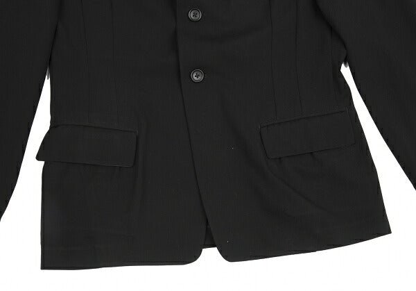Yohji Yamamoto POUR HOMME Wool Gabardine Jacket Black Size M