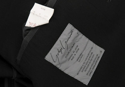 Yohji Yamamoto POUR HOMME Wool Gabardine Jacket Black Size M