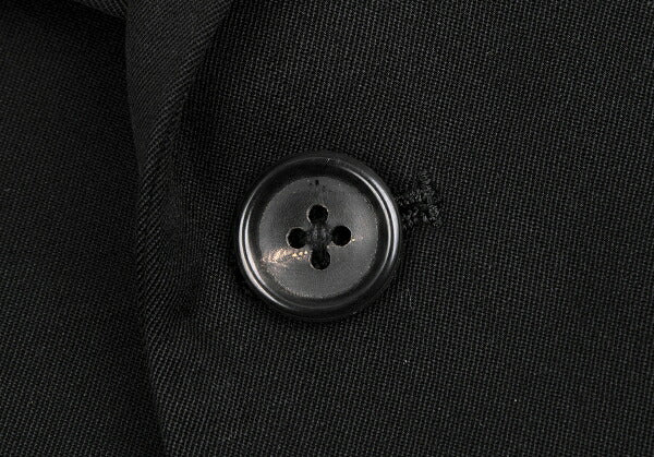 Yohji Yamamoto POUR HOMME Gabardine Side Jacket Black Size S