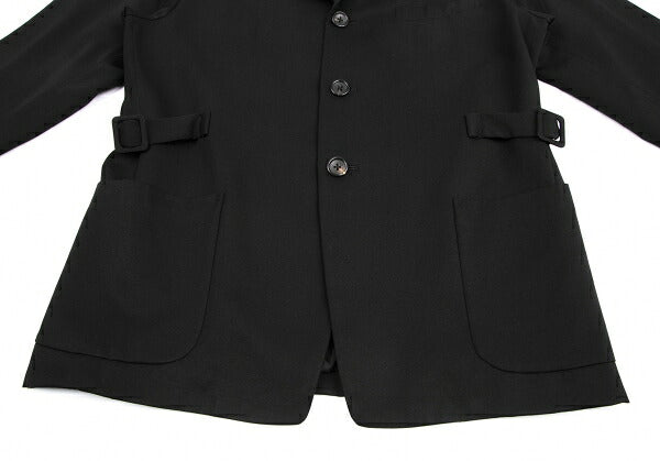 Yohji Yamamoto POUR HOMME Gabardine Side Jacket Black Size S