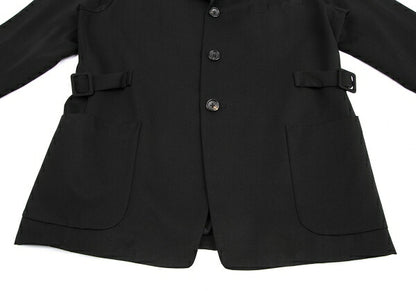 Yohji Yamamoto POUR HOMME Gabardine Side Jacket Black Size S