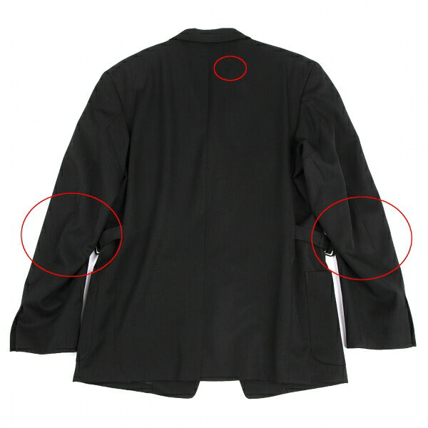 Yohji Yamamoto POUR HOMME Gabardine Side Jacket Black Size S