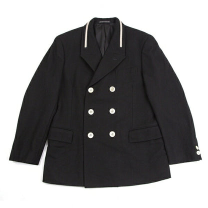 Yohji Yamamoto POUR HOMME Brushed Wool Jacket Black Size S
