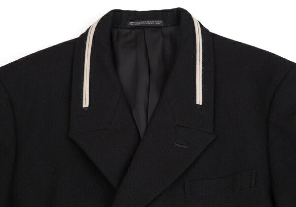 Yohji Yamamoto POUR HOMME Brushed Wool Jacket Black Size S