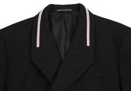 Yohji Yamamoto POUR HOMME Brushed Wool Jacket Black Size S