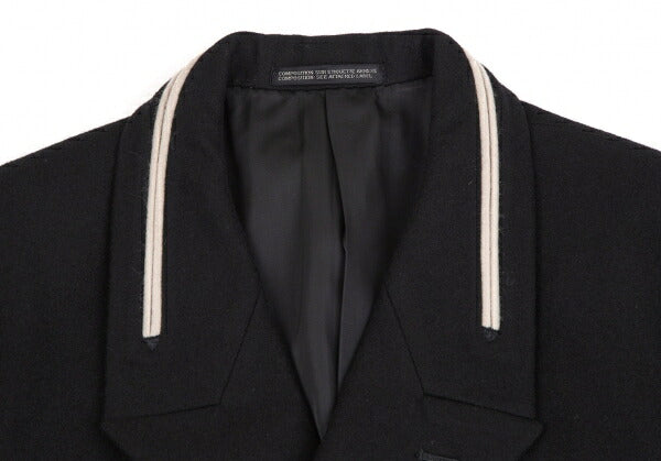 Yohji Yamamoto POUR HOMME Brushed Wool Jacket Black Size S