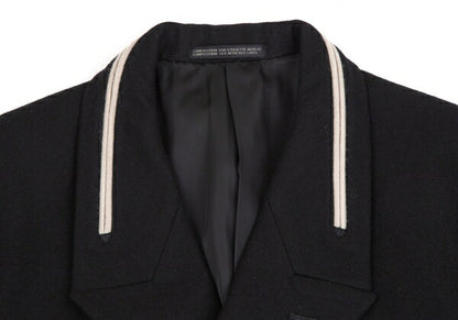 Yohji Yamamoto POUR HOMME Brushed Wool Jacket Black Size S