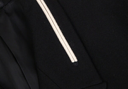 Yohji Yamamoto POUR HOMME Brushed Wool Jacket Black Size S