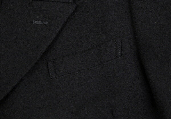 Yohji Yamamoto POUR HOMME Brushed Wool Jacket Black Size S