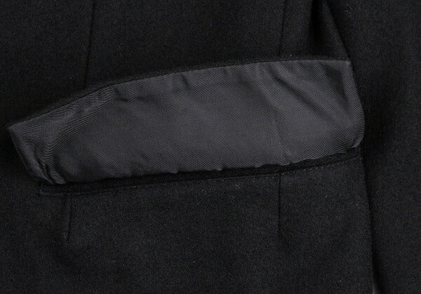 Yohji Yamamoto POUR HOMME Brushed Wool Jacket Black Size S