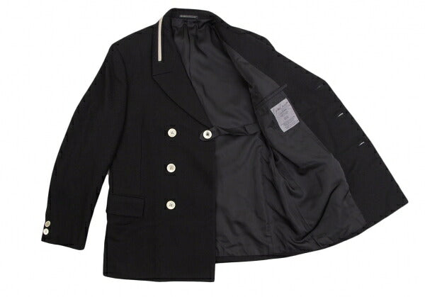 Yohji Yamamoto POUR HOMME Brushed Wool Jacket Black Size S
