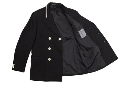 Yohji Yamamoto POUR HOMME Brushed Wool Jacket Black Size S