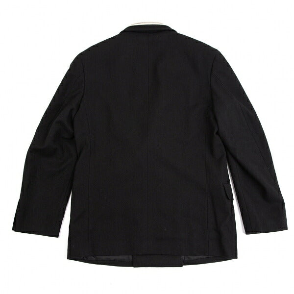Yohji Yamamoto POUR HOMME Brushed Wool Jacket Black Size S