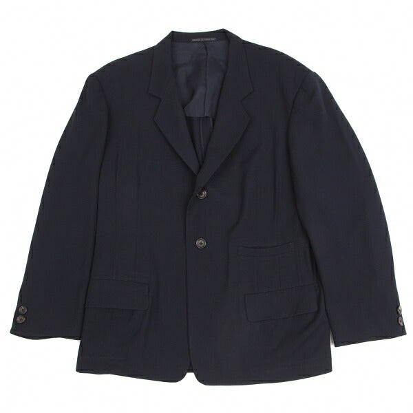 Yohji Yamamoto POUR HOMME Wool Gabardine Jacket Navy Size S