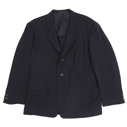 Yohji Yamamoto POUR HOMME Wool Gabardine Jacket Navy Size S