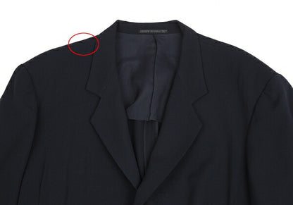 Yohji Yamamoto POUR HOMME Wool Gabardine Jacket Navy Size S