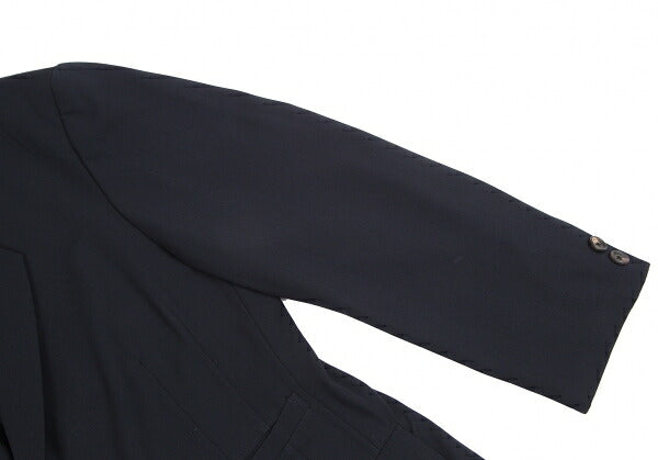 Yohji Yamamoto POUR HOMME Wool Gabardine Jacket Navy Size S