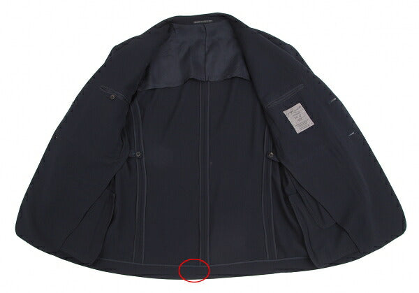 Yohji Yamamoto POUR HOMME Wool Gabardine Jacket Navy Size S